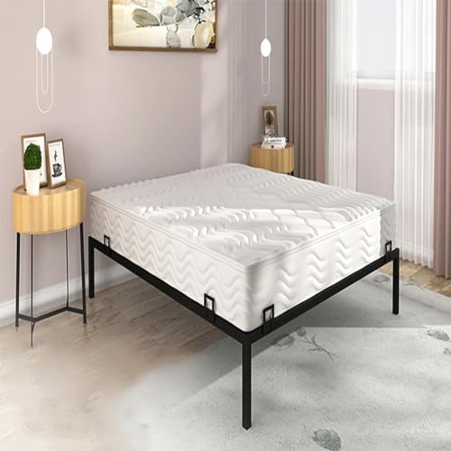 Filteilect Rutschfeste Matratzenhalter, Metall-Stopper, verstellbare Breite bis 0,9 cm, mit Sechskantschrauben, einfache Installation, Schwarz, 6 Stück von Filteilect