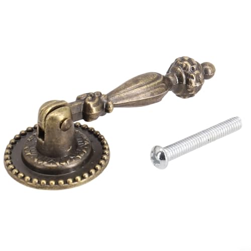 Filteilect Schubladengriffe, Antik-Bronze, Zinklegierung, Einzelloch, Schubladengriffe, europäischer Stil, Küchenschrank, Hardware, Türknäufe für Möbel, Kommoden (1 Stück) von Filteilect