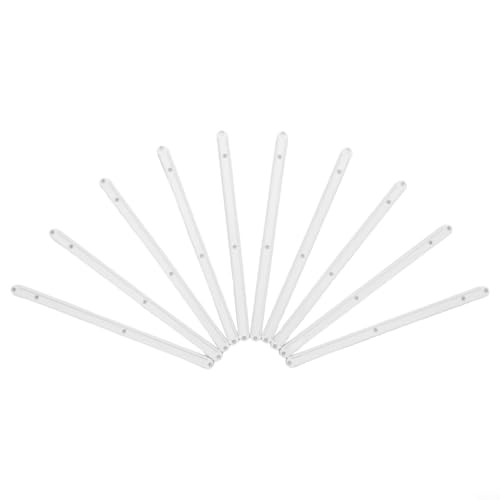 Filteilect Schubladenschienen aus Kunststoff, 180 mm, 235 mm, 298 mm, Ersatzteile, für Küchenschrank, Schubladen, ausziehbare Aufbewahrung, Weiß, Schwarz, Braun (Weiß, 298 mm), 10 Stück von Filteilect