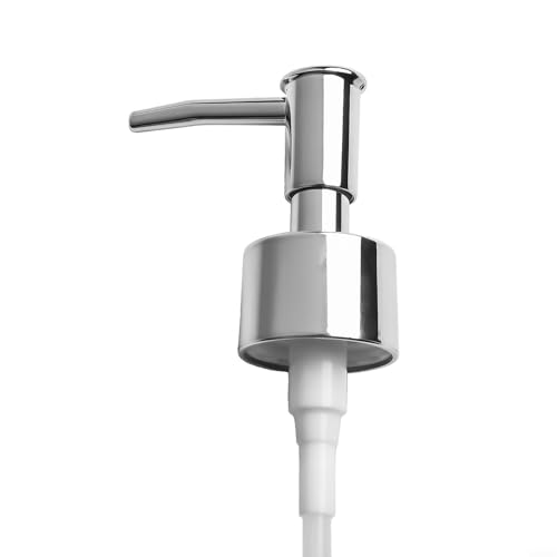 Filteilect Seifenspender, Edelstahl-Pumpkopf 28/400 (26 mm – 28 mm) Halsgröße, für Kosmetik, Hautpflegeprodukte, Lotionen, Spenderpumpe (Silber) von Filteilect