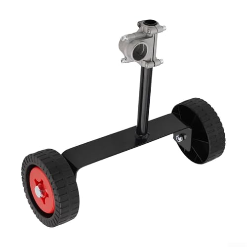 Filteilect Stützrad für Rasenmäher, Gartenwerkzeug, verstellbare Radhalterung, passend für Rasenmäher, Rasentrimmer, schwarz, 33,5 cm (A) von Filteilect