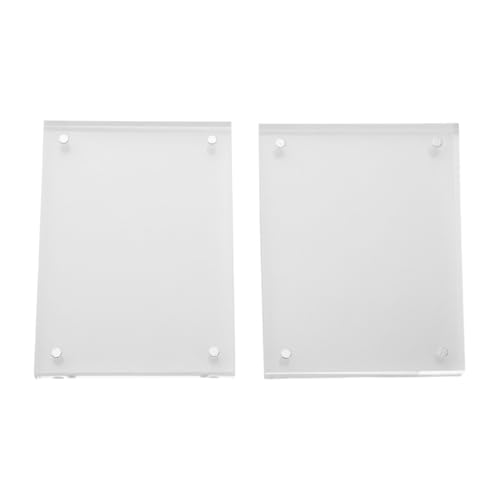 Filteilect Transparenter Acryl-Bilderrahmen mit magnetischem Design, 8 + 8 mm dick, Desktop-Display-Ständer für Zuhause, Büro, Dekoration, mehrere (10 x 15 cm) von Filteilect
