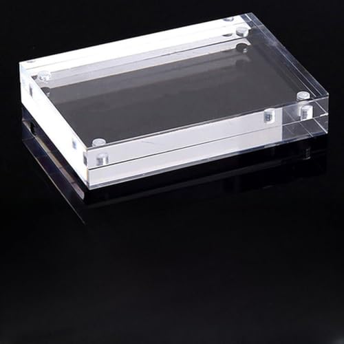 Filteilect Transparenter Acryl-Bilderrahmen mit magnetischem Design, 8 + 8 mm dick, Desktop-Display-Ständer für Zuhause, Büro, Dekoration, mehrere (12,8 x 17,8 cm) von Filteilect