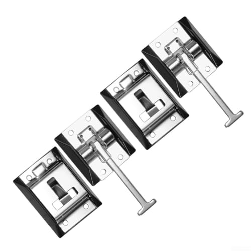 Filteilect Türstopper-Klemme, T-förmiger Metallriegel für Wohnmobil, Wohnmobil, LKW, wetterfest, rostbeständig, Reisehaken (B) von Filteilect