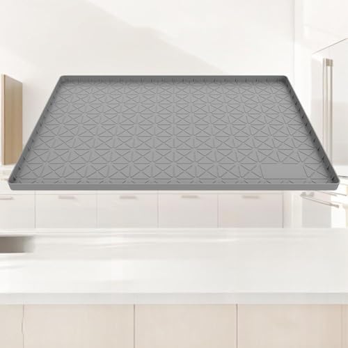 Filteilect Untertischmatte, Silikon, wasserdicht, Schutzschale für Küchenschränke, rutschfeste Abtropfschale für Bad und Waschküche, Grau, 71 x 56 cm oder 86 x 56,5 cm (S1286 x 56 x 2,5 cm) (SKU) von Filteilect