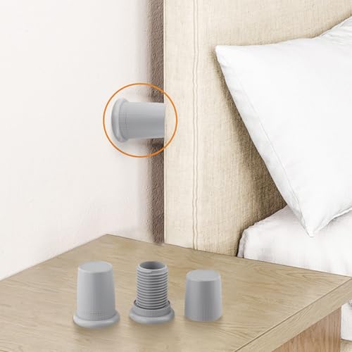 Filteilect Verstellbare Möbel-/Betterhöhungen, 76–125 mm Höhe, rutschfest, für Couch, Tisch, Stuhl, Fußmatten, ABS-Material, 2 Stück, schwarz, weiß, grau (schwarz) von Filteilect