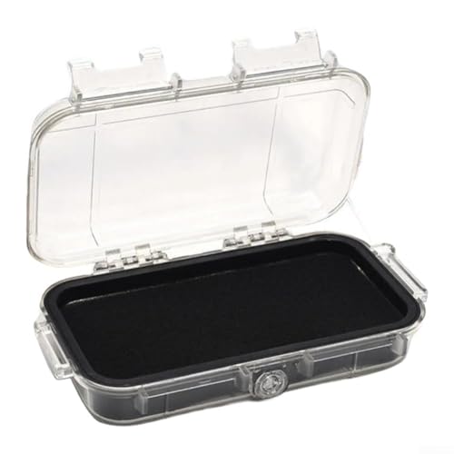 Filteilect Wasserdichte Dry Box Aufbewahrungskoffer, ABS, stoßfest, Werkzeugkasten für Outdoor-Sportabenteuer, Kamera-Ausrüstung, Schutz, staubdicht, versiegelt (schwarz) von Filteilect