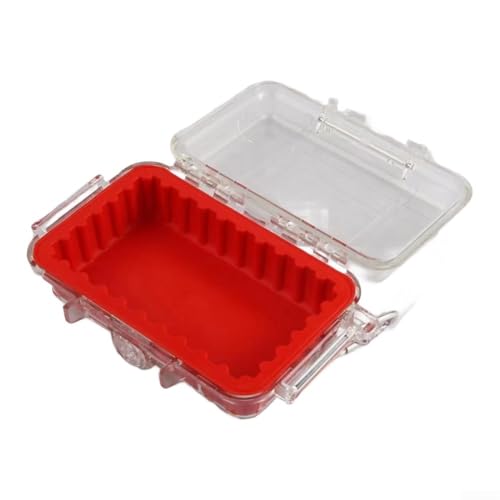 Filteilect Wasserdichte Trockenbox, Aufbewahrungskoffer, ABS, stoßfest, Werkzeugkasten für Outdoor-Sportabenteuer, Kamera-Ausrüstung, Schutz, staubdicht, versiegelt (rot) von Filteilect