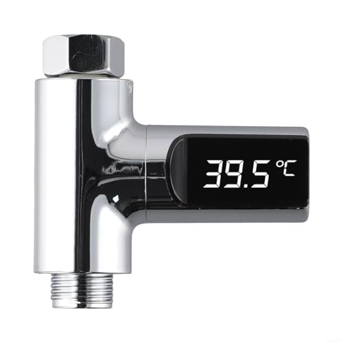 Filteilect Wassertemperatur-Monitor mit Digitalanzeige für Duschköpfe, selbstbetrieben durch Energie und wasserdichtem, drehbarem Bildschirm Filteilect Wassertemperatur-Monitor mit Digitalanzeige für Duschköpfe, selbstbetrieben durch Energie und wasserdichtem, drehbarem Bildschirm von Filteilect