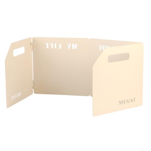 Filteilect Windschutz für Outdoor-Herd, Campingkocher, Windschutz, faltbar, für Camping, Picknick, Rucksackreisen, Kochen (weiß) von Filteilect