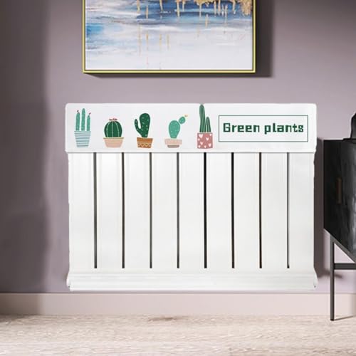 Flanell-Stoff-Staubschutz für vertikale Heizkörper, entworfen, um Staub und Rauch fernzuhalten und die Heimdekoration mit Blumendrucken zu verschönern (180 cm) von Filteilect