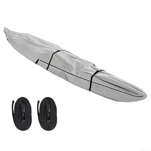 Für Kajak-Abdeckung, 420D wasserdichtes und staubdichtes Gewebe mit UPF 50+ UV-Schutz für Fischerboote, vollständiges Gehäuse einschließlich Boden- und Rumpfabdeckung (4,7 m) von Filteilect