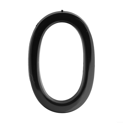 Glänzendes 3D-Hausnummernschild, schwarzes ABS-Harz, für den Außenbereich, Adressschild für Zuhause, Hotel, Zimmer, Briefkasten (S12) (SKU) von Filteilect