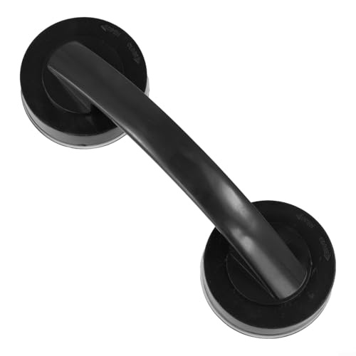 Haltegriff ohne Bohren mit starkem Griff für Bad oder Küche, ABS-Anti-Rutsch-Griff, Werkzeugmontage auf glatten Oberflächen wie Fliesen oder Glas, feuchtigkeitsbeständig, Su(Black) von Filteilect