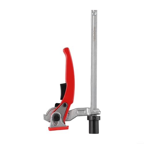 Holzbearbeitungsbank-Hundeklemme, 19 mm, Schnellratsche, Tischlochklemme für Werkbank, mit nicht beschädigendem Pad und selbstausrichtender Backe (19 mm) von Filteilect