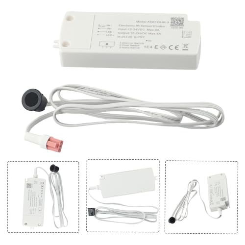 IR-Bewegungssensor-Schalter, berührungslose Handfegeregelung, 12 V-24 V, 60 W-120 W, für Küchenschrank, Licht, Kleiderschrank, Schublade, mit 1,5 m Kabel IR-Bewegungssensor-Schalter, berührungslose Handfegeregelung, 12 V-24 V, 60 W-120 W, für Küchenschrank, Licht, Kleiderschrank, Schublade, mit 1,5 m Kabel von Filteilect