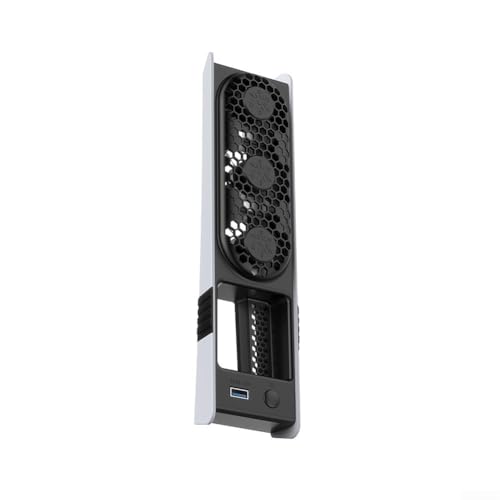 Innovatives Design Lüfter für PS5 Pro mit stilvollen RGB-Effekten und mehreren Geschwindigkeitsoptionen über einen praktischen USB 3 0 Anschluss (grau) von Filteilect