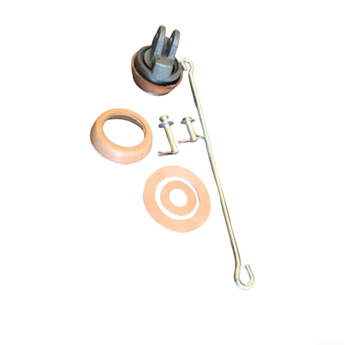 Kolben-Ersatz-Set aus Gusseisen für Typ 75 Handpumpen, inklusive Ledermanschette, verzinkter Stange, Stifte und Unterlegscheiben (C) von Filteilect