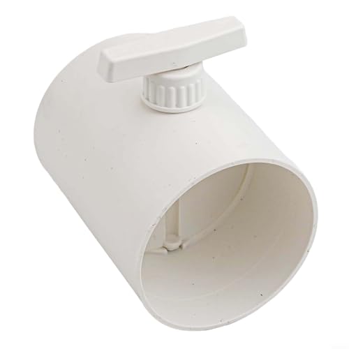 Kunststoff-Luftmengenregelventilk, manuelles rundes Rückschlagventil-Werkzeug mit 90 Grad verstellbarem Griff, Luftmengenregler, für HVAC-Systeme (110 mm) von Filteilect