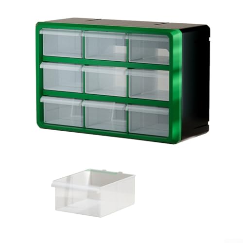 Kunststoff-Schubladenteile, Box, Schrank, Hardware-Aufbewahrung, Wandhalterung, Organizer (grün) von Filteilect
