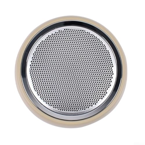 Lautsprecher-Metallgitter, dekorative Kreislautsprecher-Fronttür-Lautsprechergrill-Abdeckung für R56 2007–2014, OEM 51412753333 51412756567 (Beige) von Filteilect