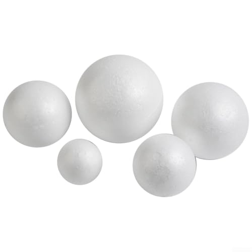 Leere Schaumstoffkugeln zum Basteln und Modellbau, ideal für Hochzeitsdekoration und Kinderprojekte (12 cm) von Filteilect