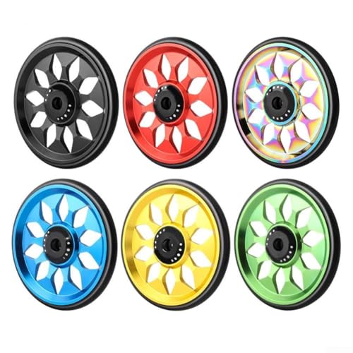 Leichte Aluminium-Legierung, einfache Räder für Brompton-Klappräder, verbesserte ästhetische Attraktivität und funktionales Design (blau) von Filteilect