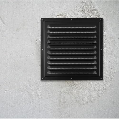 Lüftungsgitter aus Edelstahl mit Sichtschutz für Decke und Seitenwand für HVAC, quadratische Lüftungsabdeckung, 25 x 25 cm, Luftauslass (1 Stück) von Filteilect