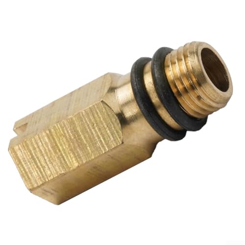 M10 Wasserhahn-Blindkappe, 10 mm Gewinde, Messing, Wassereinlassende für kaltes, heißes flexibles Rohr, Küche, Badezimmer, Mischbatterie mit 2 Gummi-Unterlegscheiben, Sechskant von Filteilect