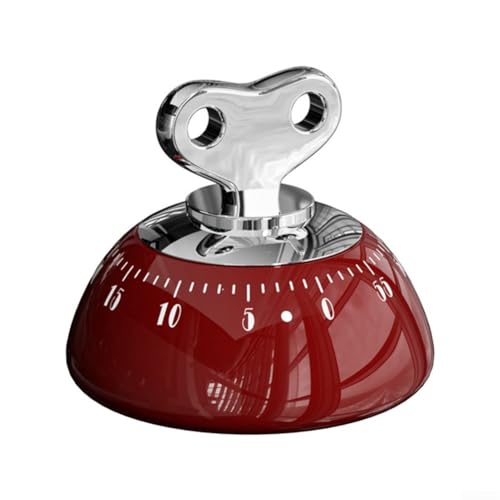 Magnetischer Küchentimer mit mechanischem Federmechanismus, Batterie-Countdown-Werkzeug für Kühlschrank, Mikrowelle und Kinderschreibtisch, 60 Minuten, Rot Magnetischer Küchentimer mit mechanischem Federmechanismus, Batterie-Countdown-Werkzeug für Kühlschrank, Mikrowelle und Kinderschreibtisch, 60 Minuten, Rot von Filteilect