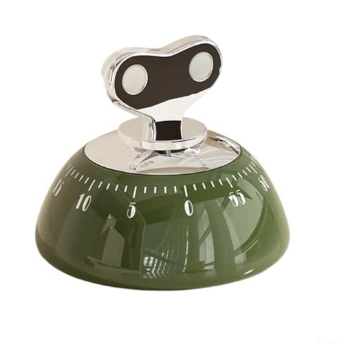 Magnetischer Küchentimer mit mechanischem Federmechanismus, Batterie-Countdown-Werkzeug für Kühlschrank, Mikrowelle und Kinderschreibtisch, Grün Magnetischer Küchentimer mit mechanischem Federmechanismus, Batterie-Countdown-Werkzeug für Kühlschrank, Mikrowelle und Kinderschreibtisch, Grün von Filteilect