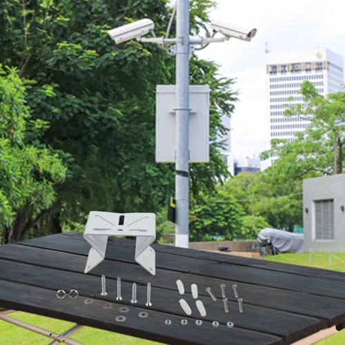 Metall-Eckhalterung für PTZ Überwachungskamera, 270° Abdeckung Wandhalterung für S340 SoloCam, kompatibel mit Ring Floodlight Cam, Weiß Metall-Eckhalterung für PTZ Überwachungskamera, 270° Abdeckung Wandhalterung für S340 SoloCam, kompatibel mit Ring Floodlight Cam, Weiß von Filteilect