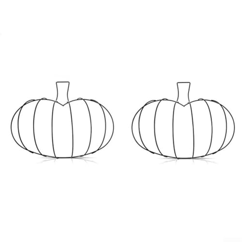 Metall-Kürbis-Kranzform für DIY für Herbst- und Halloween-Dekorationen, Drahtrahmen zum Aufhängen an der Haustür und saisonale Heimdekorationsprojekte Metall-Kürbis-Kranzform für DIY für Herbst- und Halloween-Dekorationen, Drahtrahmen zum Aufhängen an der Haustür und saisonale Heimdekorationsprojekte von Filteilect