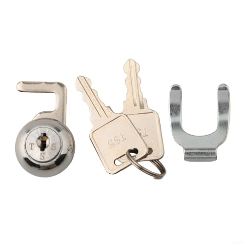 Nockenschloss aus Zinklegierung mit Schnellclip für Geldschublade, Schließfach, Metallschrank, Flugbox, POS-Schublade, Briefkasten, Verkaufsautomaten, Werkzeugkasten und Möbelsicherheit (B) von Filteilect
