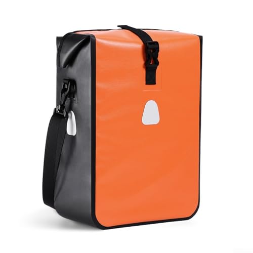 Reflektierende und wasserdichte Gepäckträgertasche 15L für Fahrräder mit PVC-Material (orange) von Filteilect