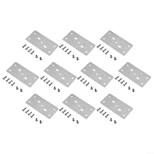 Reparaturset für Tassen- und Unterschrankscharniere mit Edelstahlplatten und Befestigungsschrauben, 9 x 4,7 cm, Tür- und Seitenwandhalterung für Küchenschrank, Kleiderschrank (2# (Basisreparaturplatte Reparaturset für Tassen- und Unterschrankscharniere mit Edelstahlplatten und Befestigungsschrauben, 9 x 4,7 cm, Tür- und Seitenwandhalterung für Küchenschrank, Kleiderschrank (2# (Basisreparaturplatte von Filteilect