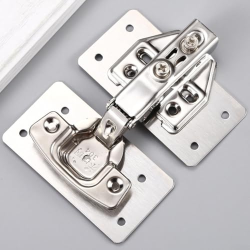 Reparaturset für Tassen- und Unterschrankscharniere mit Edelstahlplatten und Befestigungsschrauben, 9 x 4,7 cm, Tür- und Seitenwandhalterung für Küchenschrank, Kleiderschrank (2# (Basisreparaturplatte Reparaturset für Tassen- und Unterschrankscharniere mit Edelstahlplatten und Befestigungsschrauben, 9 x 4,7 cm, Tür- und Seitenwandhalterung für Küchenschrank, Kleiderschrank (2# (Basisreparaturplatte von Filteilect