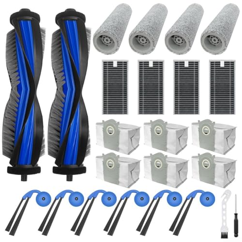 Roboter-Staubsauger-Ersatz-Set, für Deebot X9 Pro mit Filter-Staubbeuteln, Hauptbürste, Seitenbürsten, Wischmopp-Reinigungsteile, Zubehör von Filteilect