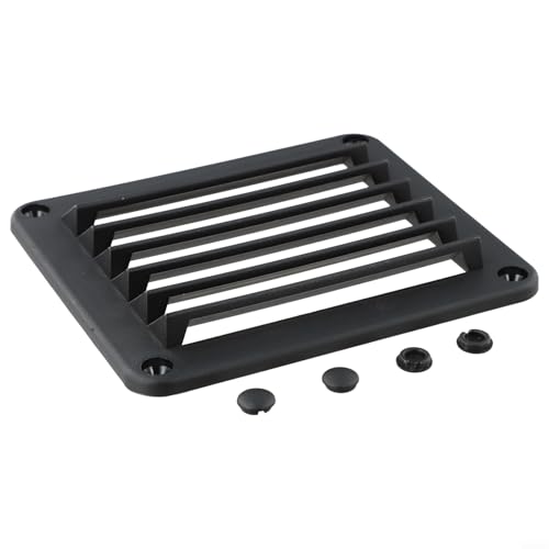 Robuste Nylon-Entlüftung für Yachten und Wohnmobile, wetterfester Flush Shutter Ventilator (schwarz) von Filteilect