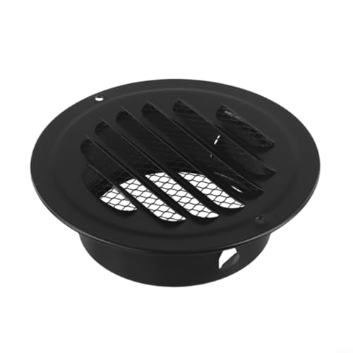 Rundes Lüftungsgitter aus Edelstahl mit Netzgitter für Wand- und Deckenbelüftung, fördert den Luftstrom und hält Schmutz fern (100 mm) von Filteilect