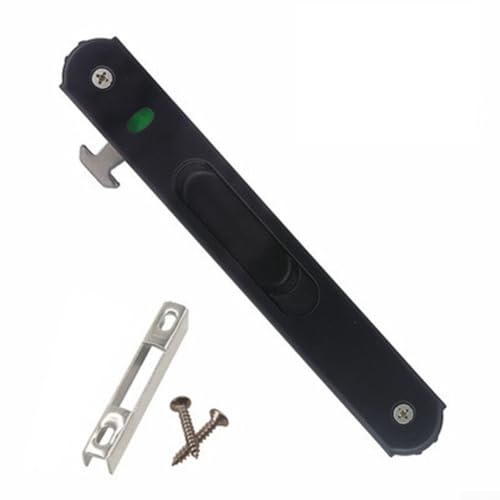 Schiebetürschloss aus Zinklegierung, unsichtbar, 90 Typ für Fensterriegel, eingebettetes Schloss (schwarz) von Filteilect