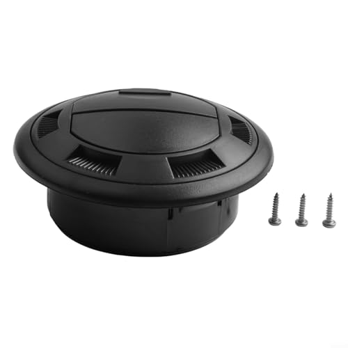 Schlauch für Reisebus, drehbar, verschließbar, schwarz, ABS-Rohr, Wohnmobil, Diesel, Heizung, Entlüftungsauslass für 75 mm Busk, Yacht, Marine für HVAC-System (Φ100/75 mit Gitter) von Filteilect