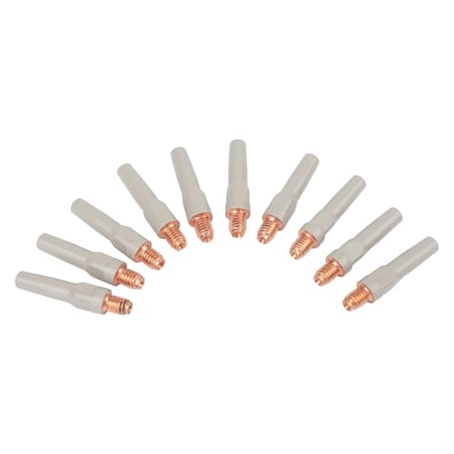 Schweißspitzen für 15ak-Mig-Taschenlampe, Metall, kupfergrau, 40 x 10 mm, Antischlack-Düse, Zubehör für Präzisionsschweißen, 10 Stück Schweißspitzen für 15ak-Mig-Taschenlampe, Metall, kupfergrau, 40 x 10 mm, Antischlack-Düse, Zubehör für Präzisionsschweißen, 10 Stück von Filteilect