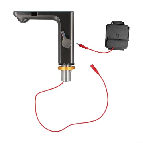 Sensor-Waschtischarmatur mit digitalem Display, Warm- und Kaltwassermischer, automatisch, berührungslos, verchromtes Messing, modernes Einhanddeck, Grau Sensor-Waschtischarmatur mit digitalem Display, Warm- und Kaltwassermischer, automatisch, berührungslos, verchromtes Messing, modernes Einhanddeck, Grau von Filteilect