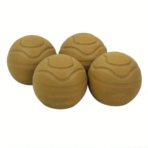 Set mit 4 Gummi-Kugelfüßen für Camping-Stuhlbeine und Betten bieten zusätzliche Unterstützung und Stabilität auf Oberflächen im Freien (gelb) von Filteilect