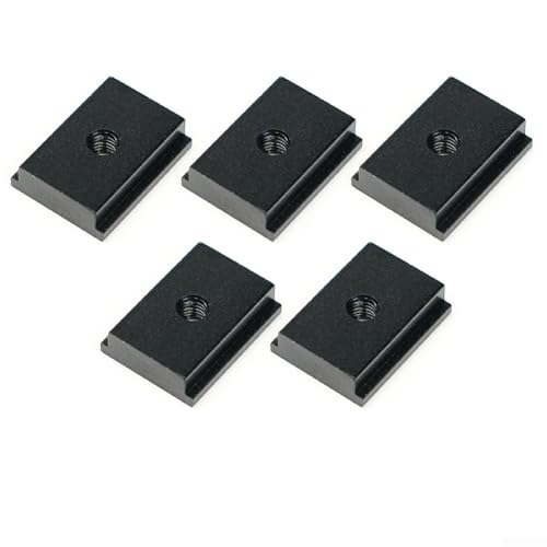 T-Nut-Mutter aus Aluminiumlegierung, M6-Gewinde für Holzbearbeitungswerkzeug, 5 Stück von Filteilect