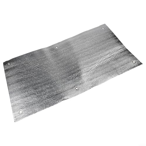 ThermoShield Pro Doppelschichtige Aluminiumfolie, Isolierfolie, 6 mm verdickt für Fenster und Dach, UV-blockierende Schattierungsfolie für sommerliche Wärmereduzierung (S1250 x 100 cm, kein Saum) (SKU von Filteilect