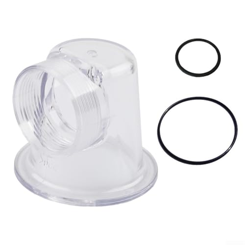 Transparenter Vorfilter-Deckeleinsatz Ersatzteile mit O-Ringen – kompatibel mit SPS25 SPS75 SPS100 Pool-Umwälzpumpe (1 Set) von Filteilect