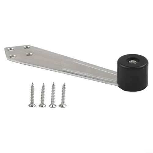Türstopper aus Edelstahl, 90 Grad, strapazierfähig, winddicht, Möbel-Türstopper mit 304 Edelstahl-Konstruktion für Holz- und Metalltüren (S12silver) (SKU) von Filteilect
