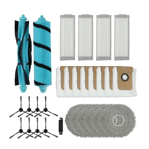 Umfassendes Set Vakuum Filter Set Wischtuch Nachfüll-Staubbeutel Pack für Conga 11090 Hauptbürste Filter Mop Tuch Seitenbürsten und Staubbeutel (B) von Filteilect